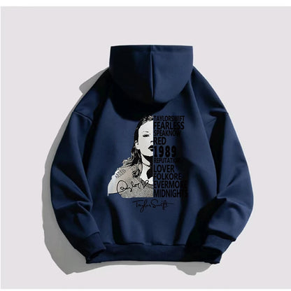 Autumn Winter Hoodies For Men Women Sweater Taylor【Mindnights】Album Print Sweatshirt Unisex Pullovers Hooded Hip Hop Streetwear